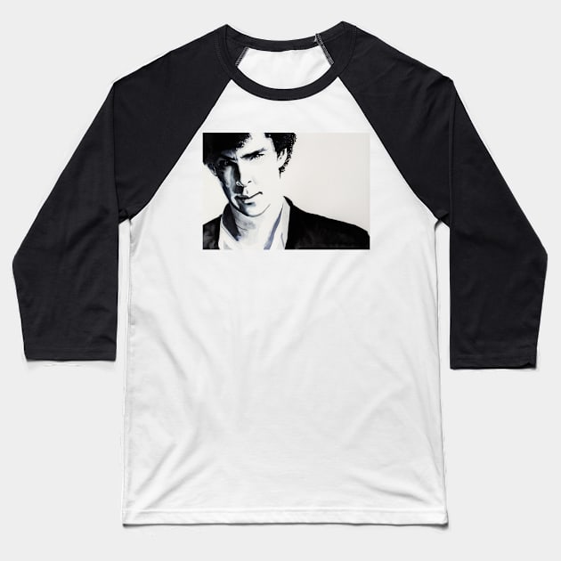 Benedict Cumberbatch Baseball T-Shirt by kovacsannabrigi